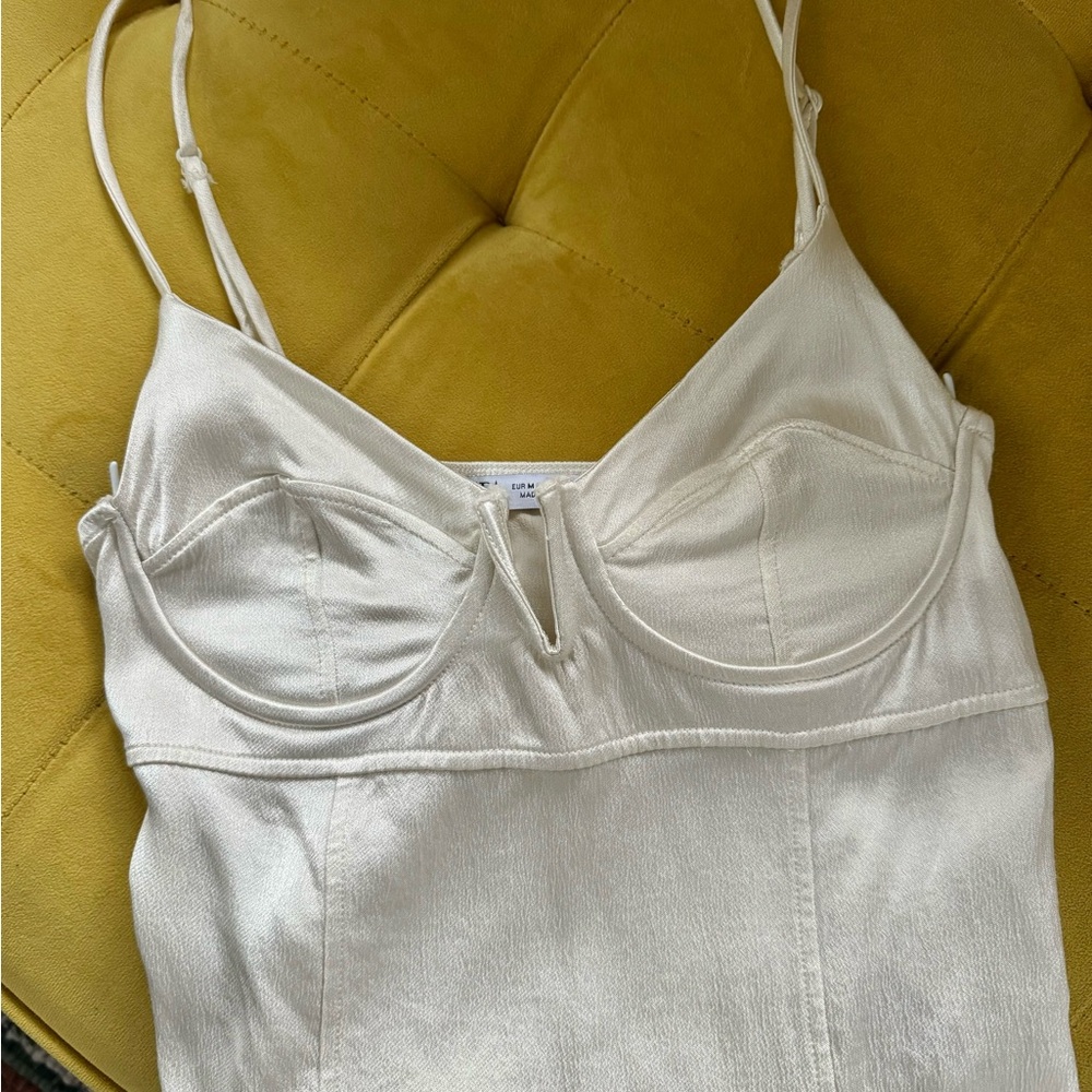 ZARA Cream Bustier Onesie.